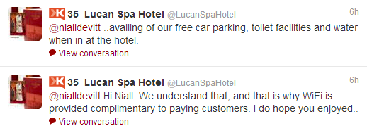 Lucan Spa Hotel on Twitter